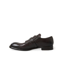 Dolce & Gabbana Brown Leather Strap Formal Dress Shoes