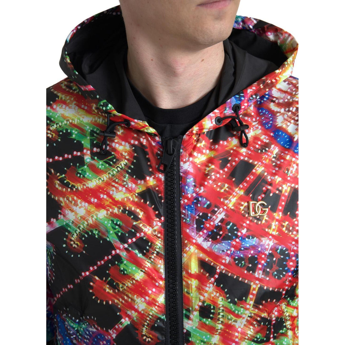 Dolce & Gabbana Multicolor Hooded Sweatshirt Sweater