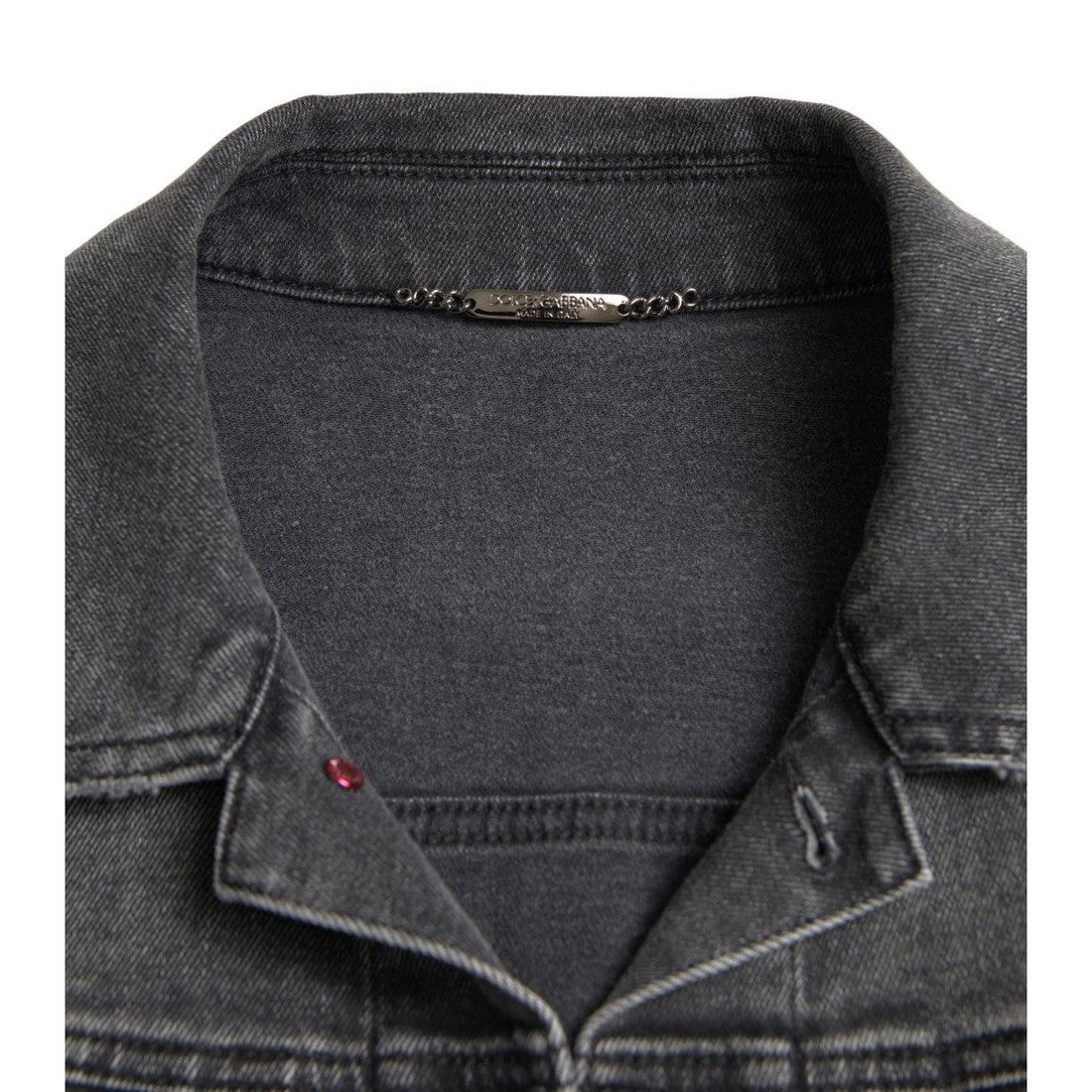 Dolce & Gabbana Elegant Gray Stretch Denim Jacket