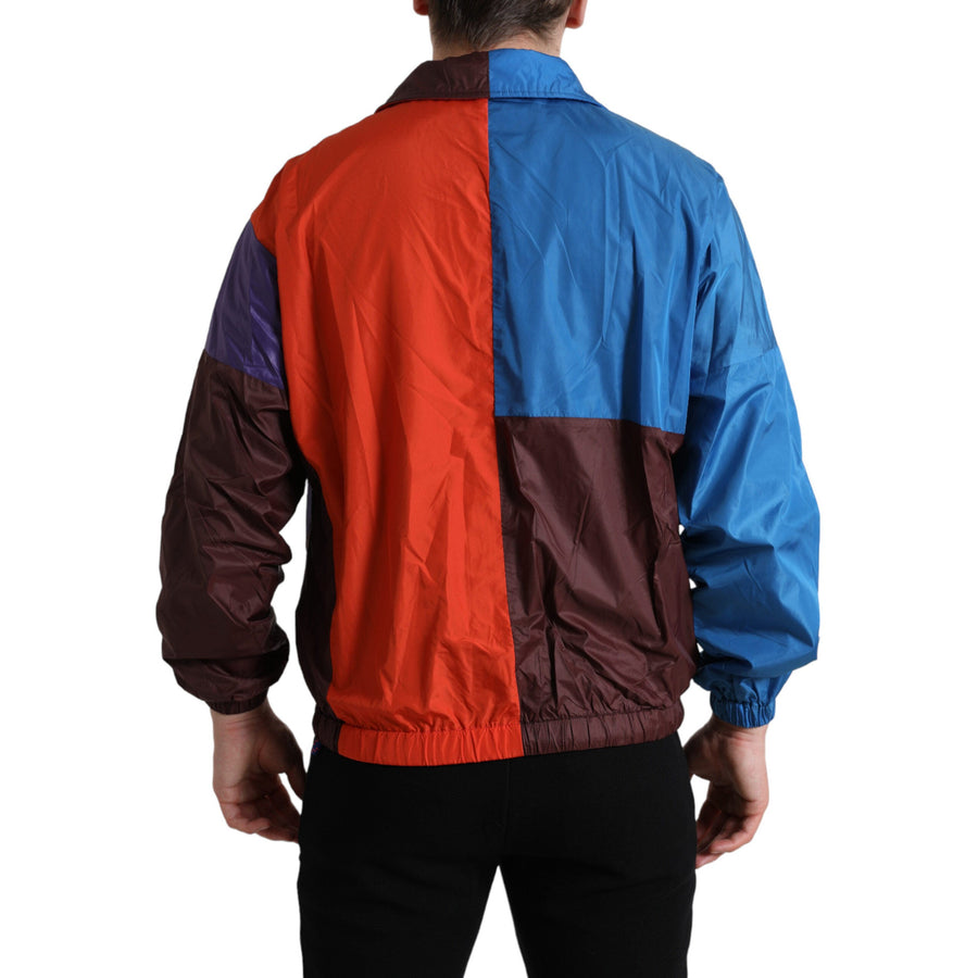 Dolce & Gabbana Multicolor Color Windbreaker Jacket