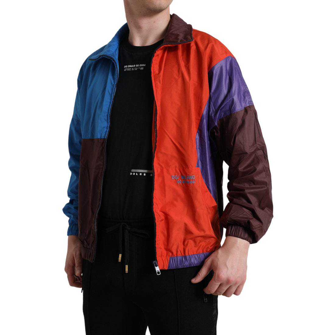 Dolce & Gabbana Multicolor Color Windbreaker Jacket