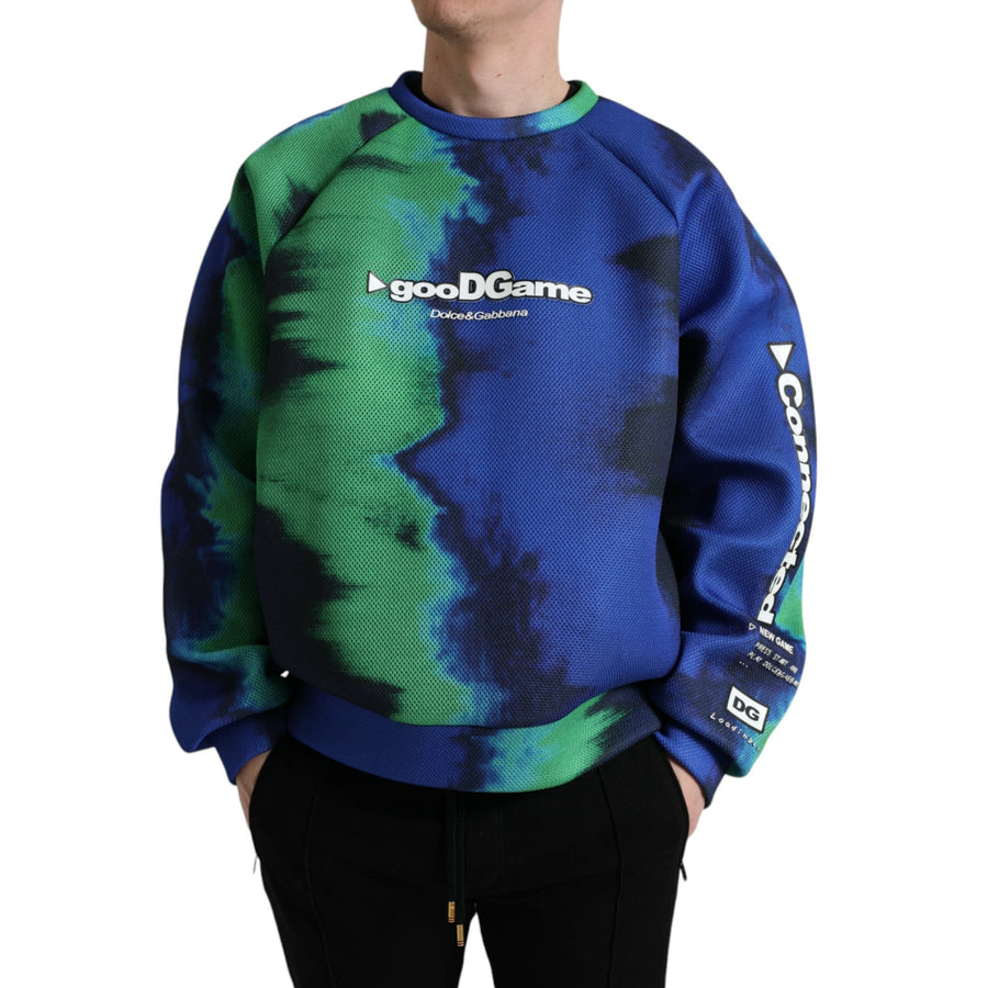 Dolce & Gabbana Multicolor Logo Crewneck Pullover Sweater