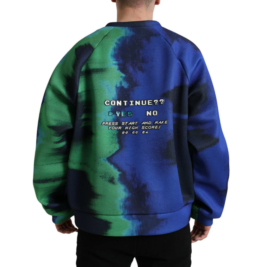 Dolce & Gabbana Multicolor Logo Crewneck Pullover Sweater