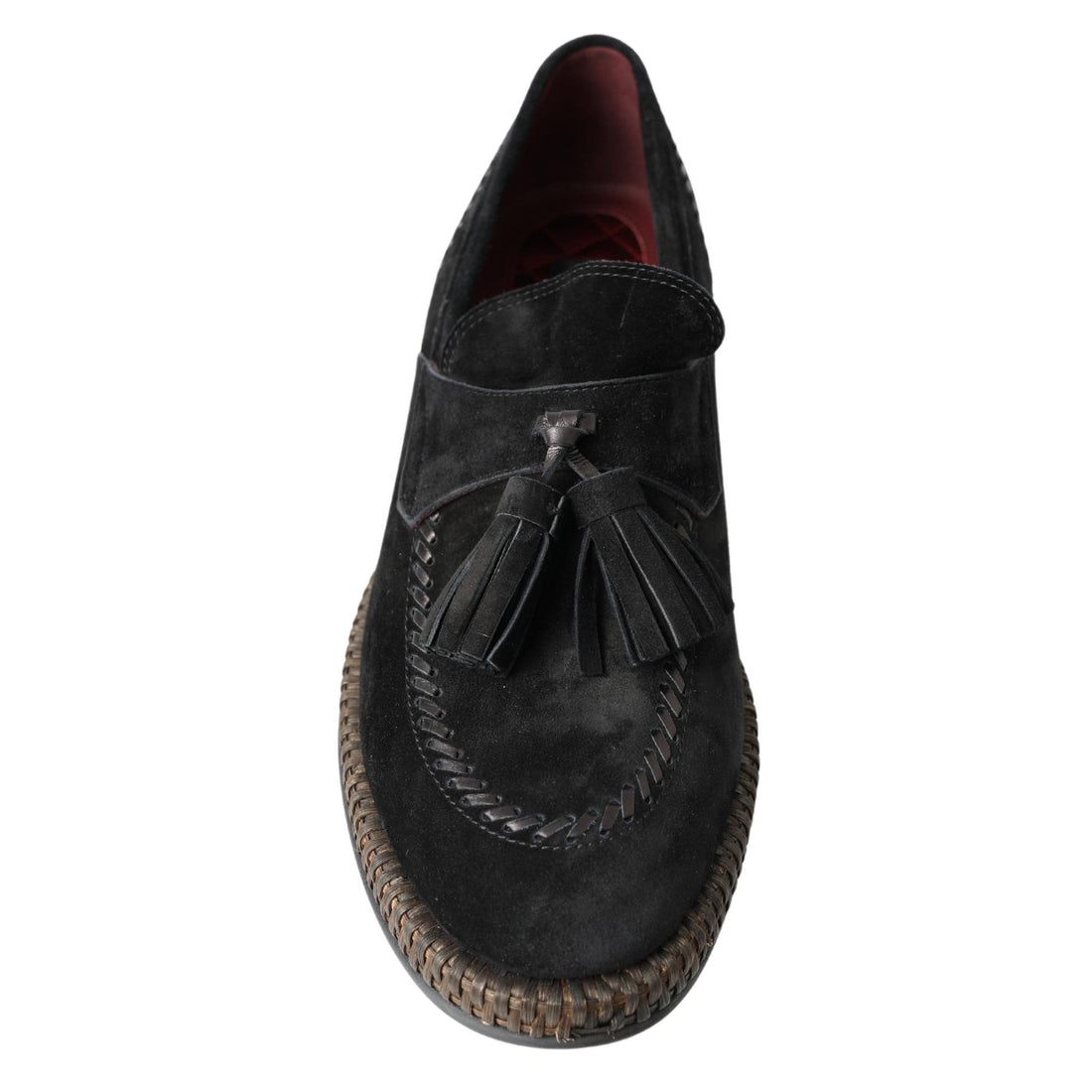 Dolce & Gabbana Elegant Black Suede Espadrilles Sneakers