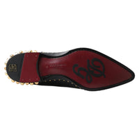 Dolce & Gabbana Elegant Studded Derby Formal Shoes