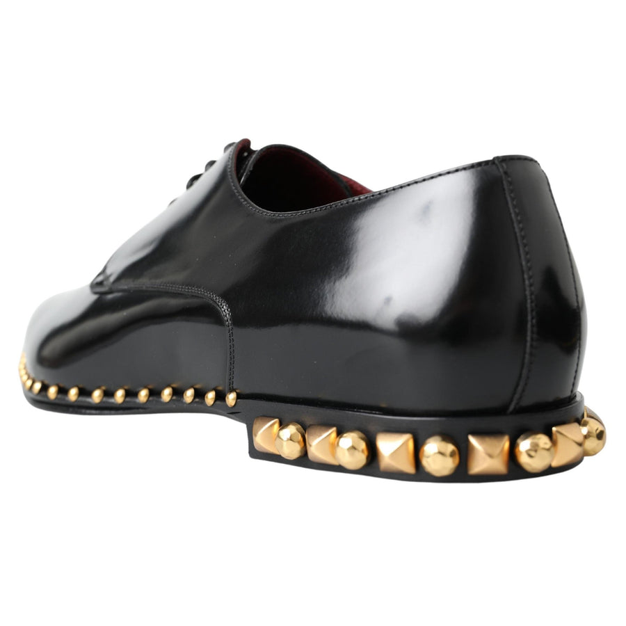 Dolce & Gabbana Elegant Studded Derby Formal Shoes