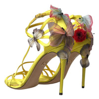 Dolce & Gabbana Enchanting Yellow Ankle Strap Sandals