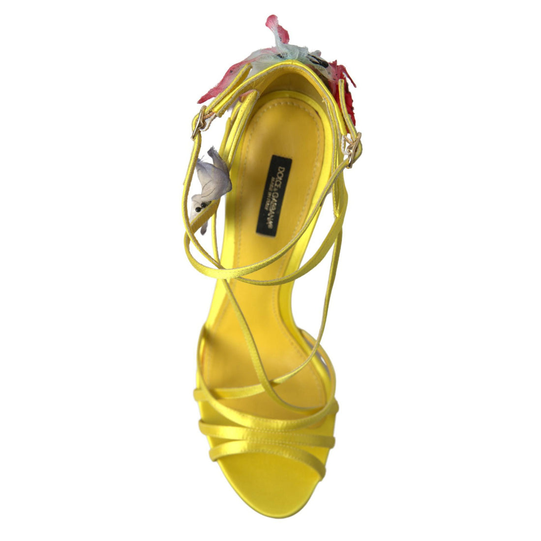 Dolce & Gabbana Enchanting Yellow Ankle Strap Sandals