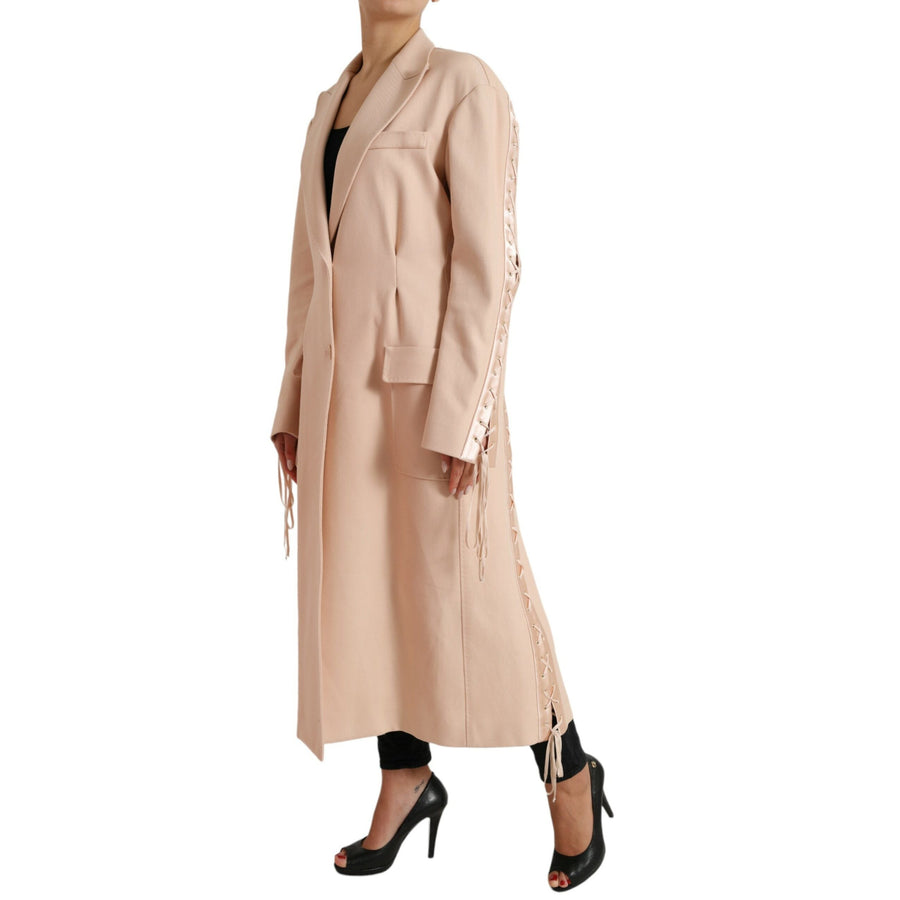 Dolce & Gabbana Elegant Beige Single-Breasted Trench Coat