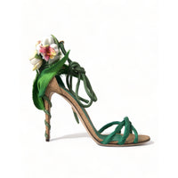 Dolce & Gabbana Emerald Elegance Satin Heels