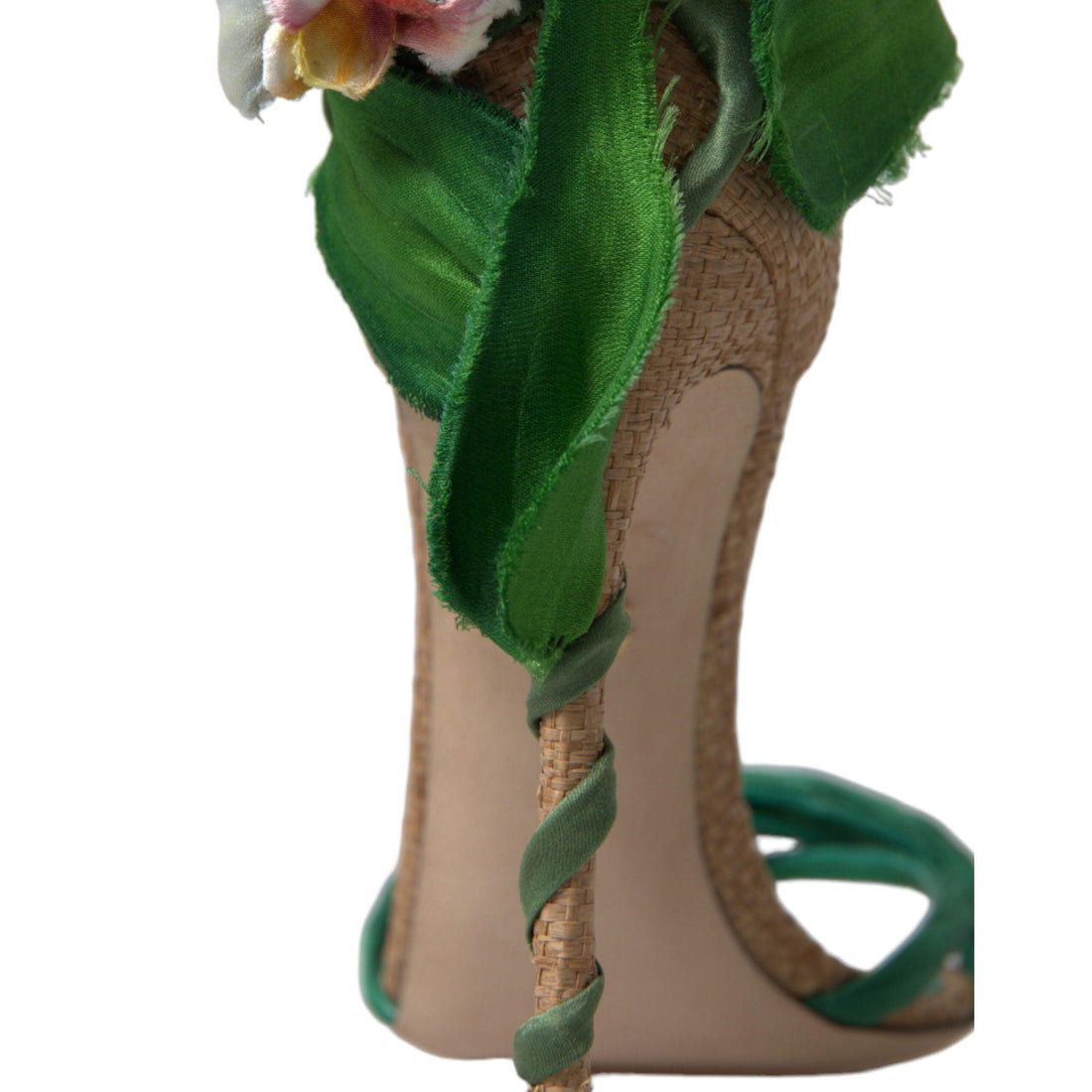 Dolce & Gabbana Emerald Elegance Satin Heels