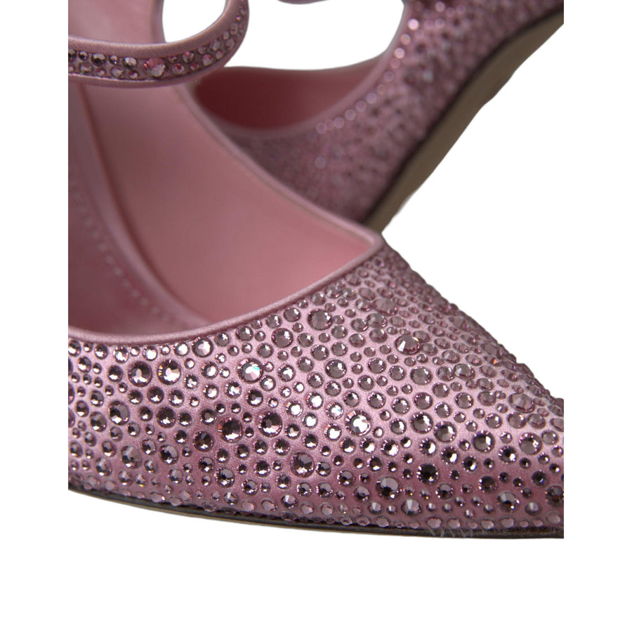 Dolce & Gabbana Enchanting Pink Crystal Pumps