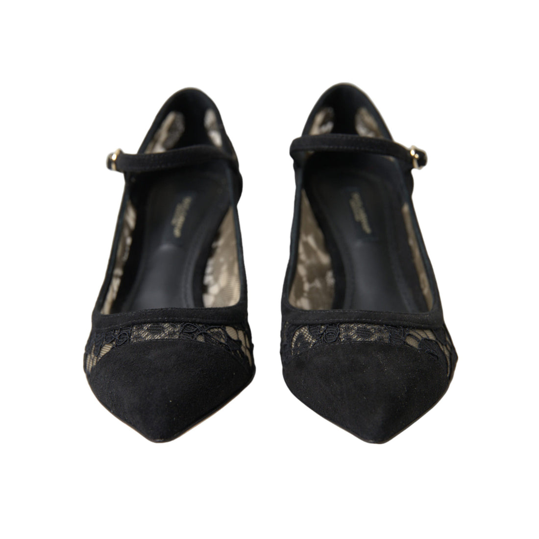 Dolce & Gabbana Elegant Black Taormina Lace Heels