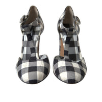 Dolce & Gabbana Chic Gingham T-Strap Pumps: Timeless Mary Jane Heels