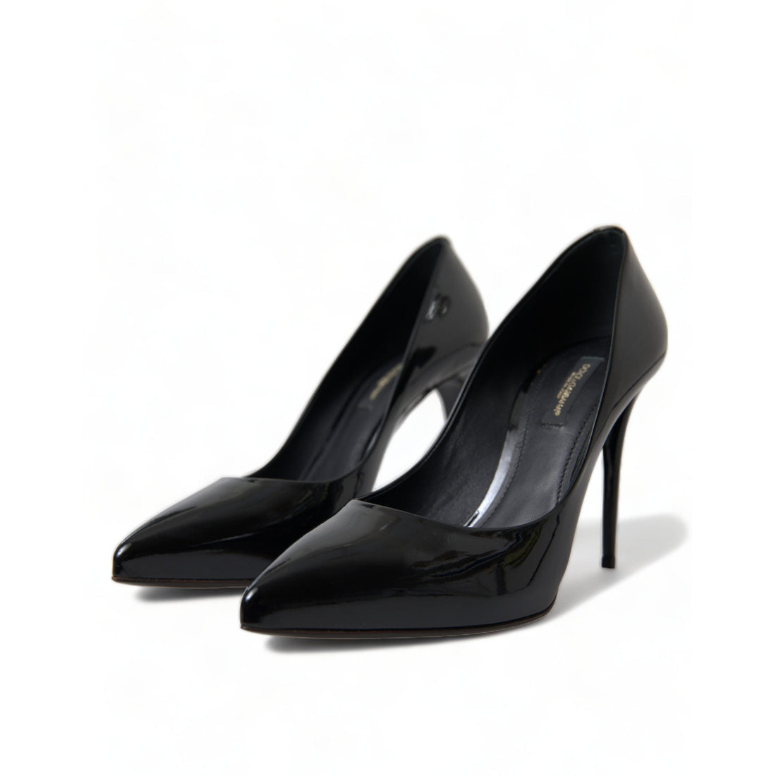 Dolce & Gabbana Elegant Black Patent Stiletto Heels