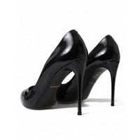 Dolce & Gabbana Elegant Black Patent Stiletto Heels