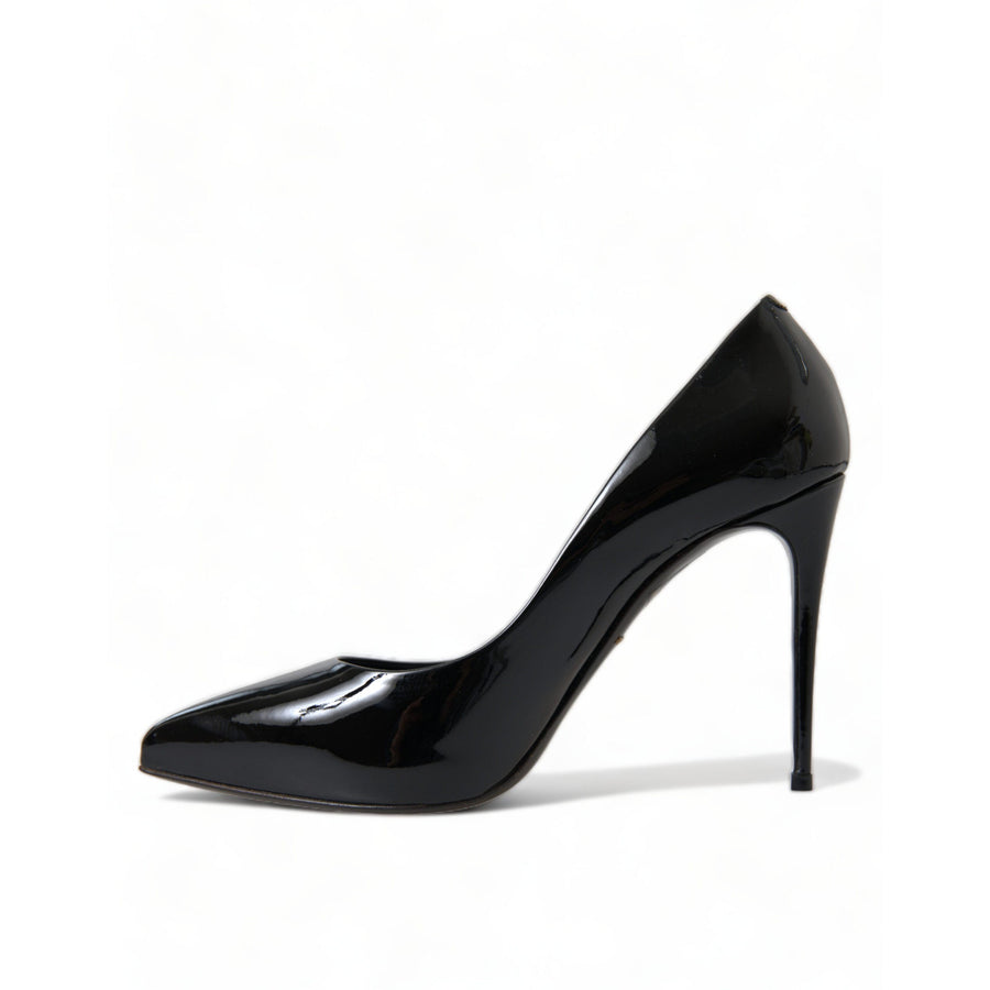 Dolce & Gabbana Elegant Black Patent Stiletto Heels