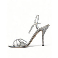 Dolce & Gabbana Elegant Crystal Embellished Heels Sandals