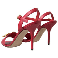 Dolce & Gabbana Red Stiletto Sandal Heels