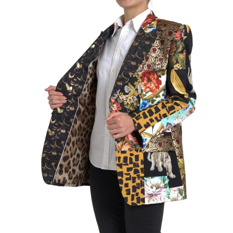 Dolce & Gabbana Elegant Multicolor Single Breasted Jacket