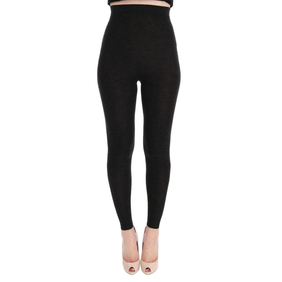 Dolce & Gabbana Elegant High-Waist Cashmere Tights Pants