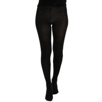 Dolce & Gabbana Elegant Gray High-Waist Stretch Tights Pants