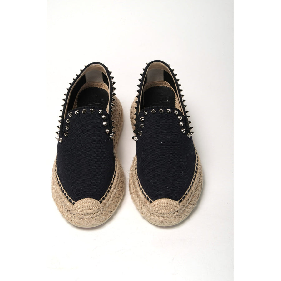 Christian Louboutin Obscur Black Platform Espadrille Espadrille Shoes