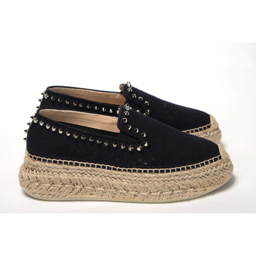 Christian Louboutin Obscur Black Platform Espadrille Espadrille Shoes