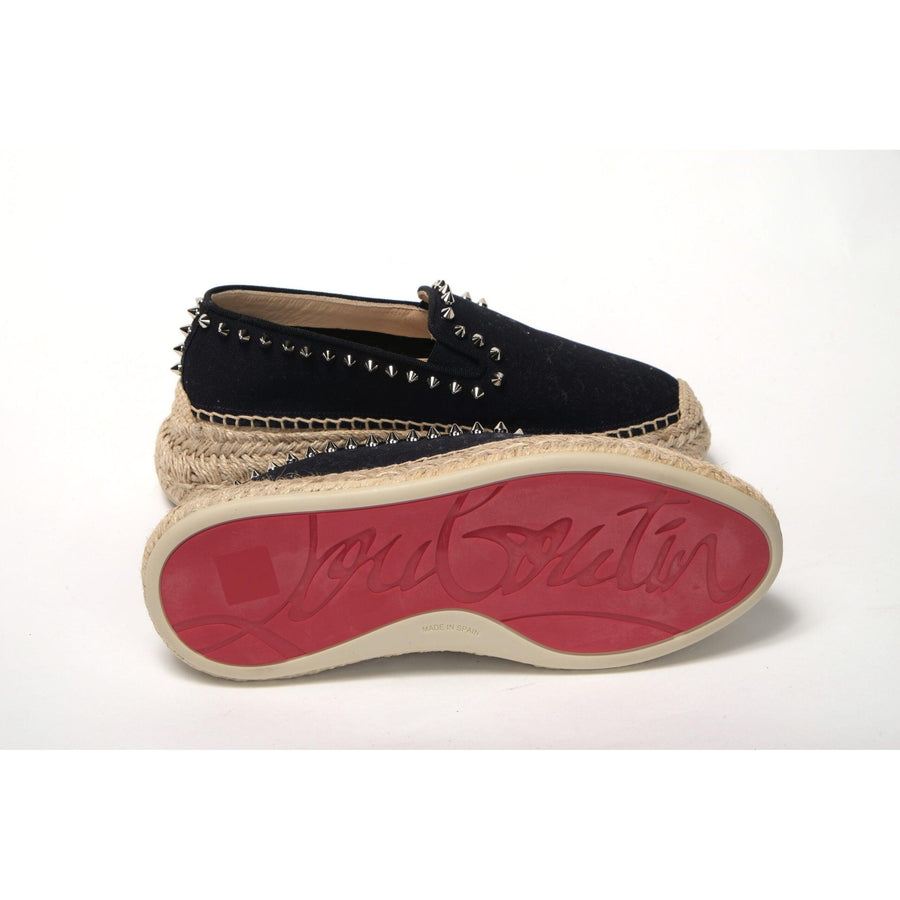 Christian Louboutin Obscur Black Platform Espadrille Espadrille Shoes