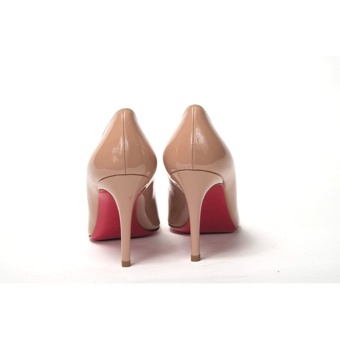 Christian Louboutin Nude Round Toe High Pump Shoe