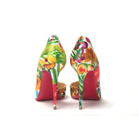 Christian Louboutin Multicolor Flower Printed High Heels Pumps Shoes