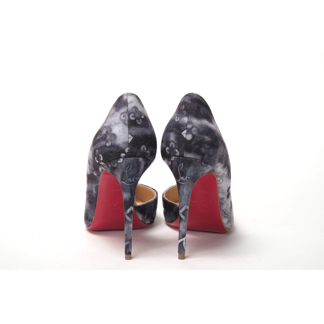 Christian Louboutin Multicolor Denim Print High Heels Pumps