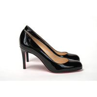 Christian Louboutin Simple Pump 85 Patent Black Heel