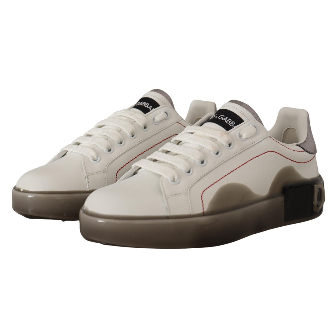 Dolce & Gabbana Elegant White Leather Sneakers