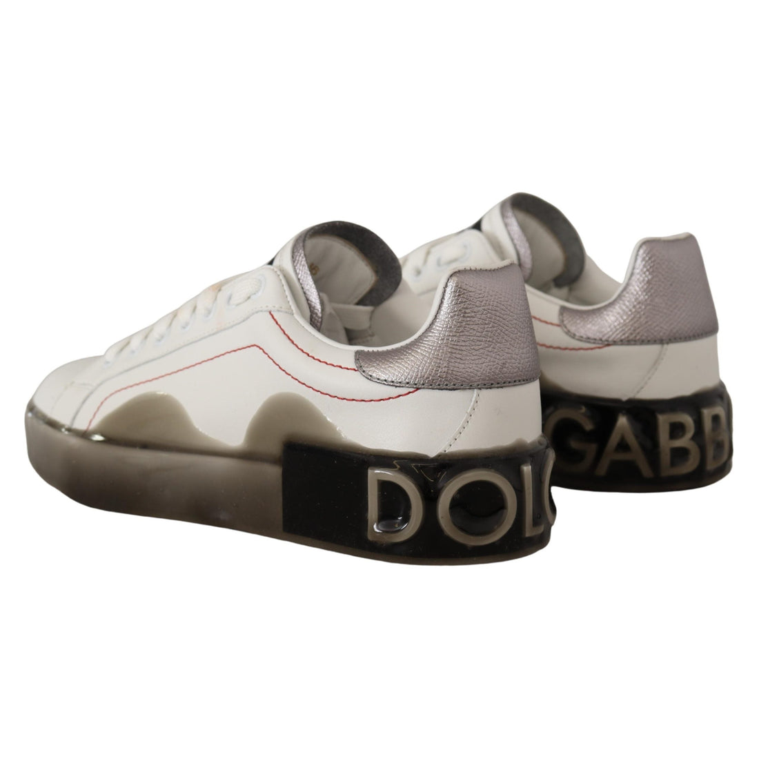 Dolce & Gabbana Elegant White Leather Sneakers