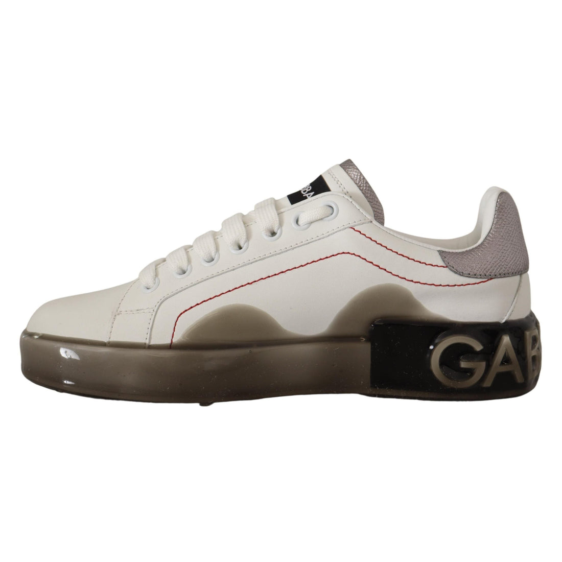 Dolce & Gabbana Elegant White Leather Sneakers