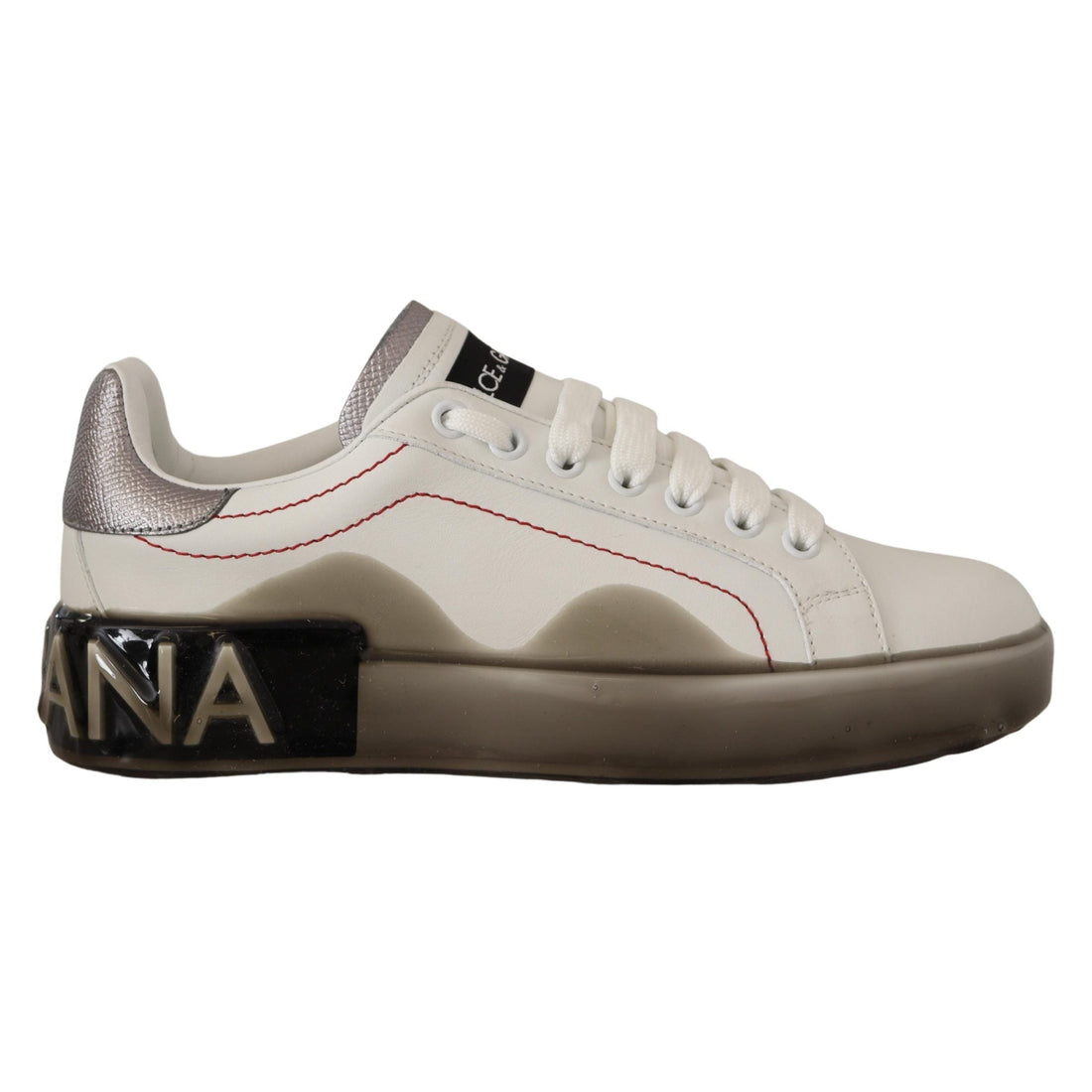 Dolce & Gabbana Elegant White Leather Sneakers