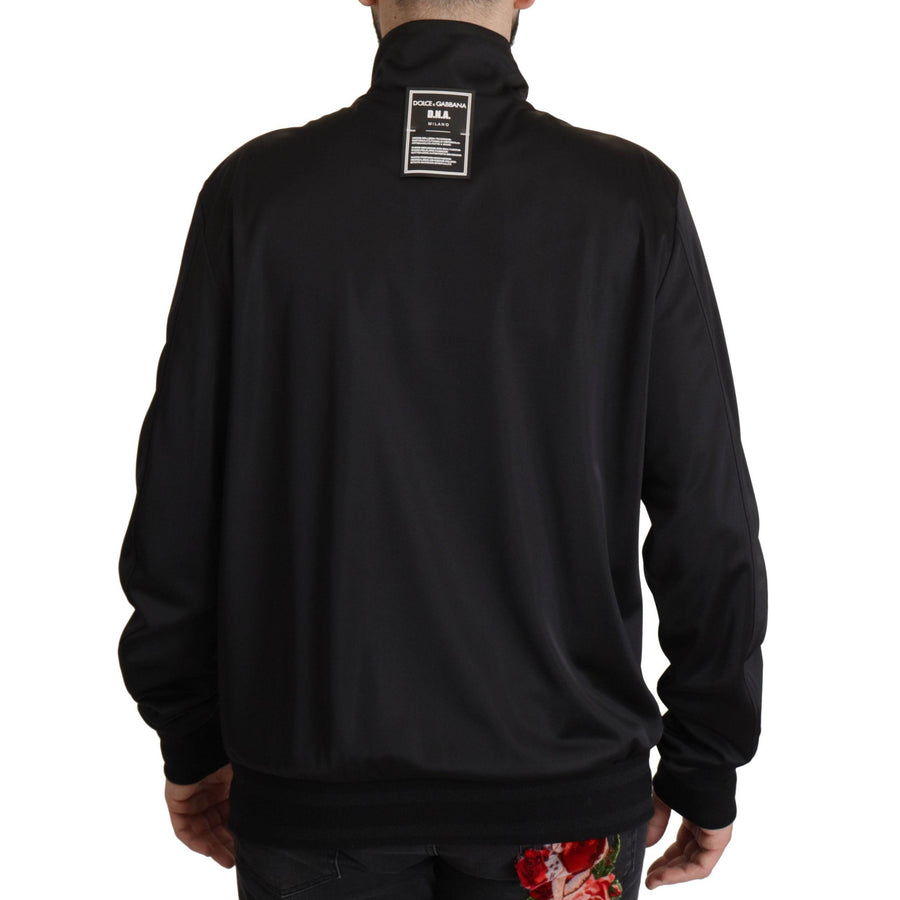 Dolce & Gabbana Elegant Black Full Zip Sweater