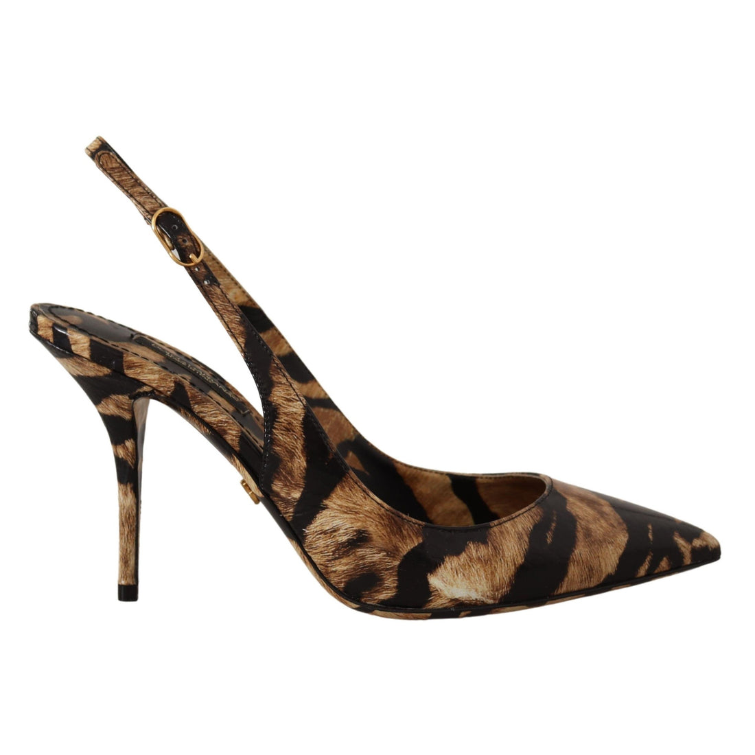 Dolce & Gabbana Tiger Pattern Slingback Heels Pumps