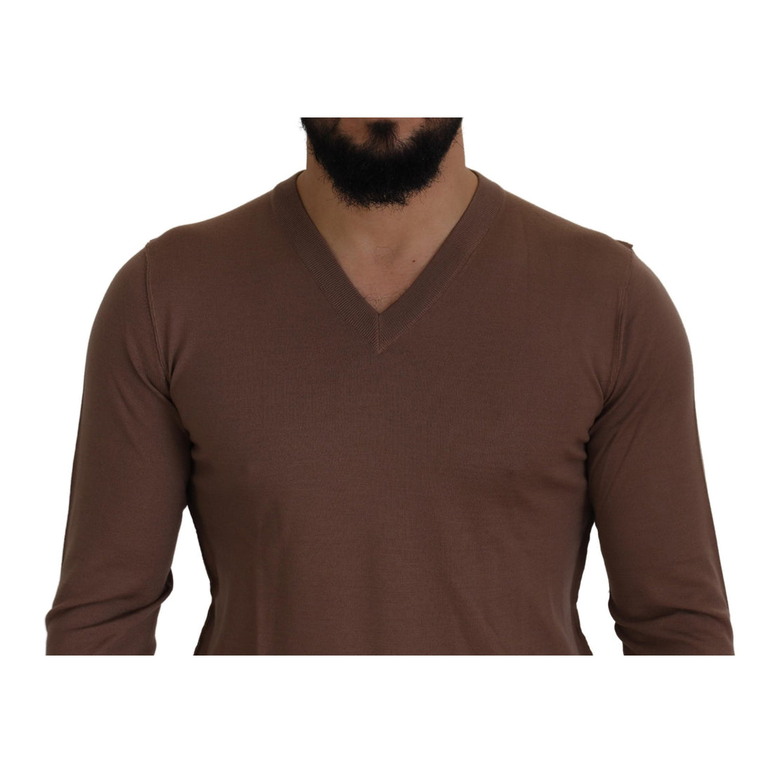 Dolce & Gabbana Elegant Virgin Wool V-Neck Pullover Sweater