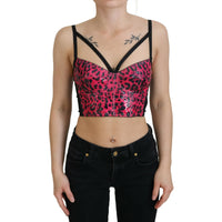 Dolce & Gabbana Leopard Print Bustier Corset Top