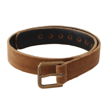 Dolce & Gabbana Elegant Engraved Buckle Leather Belt