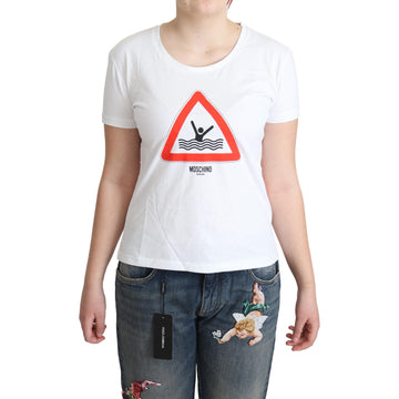 Moschino Chic Triangle Graphic Cotton Tee