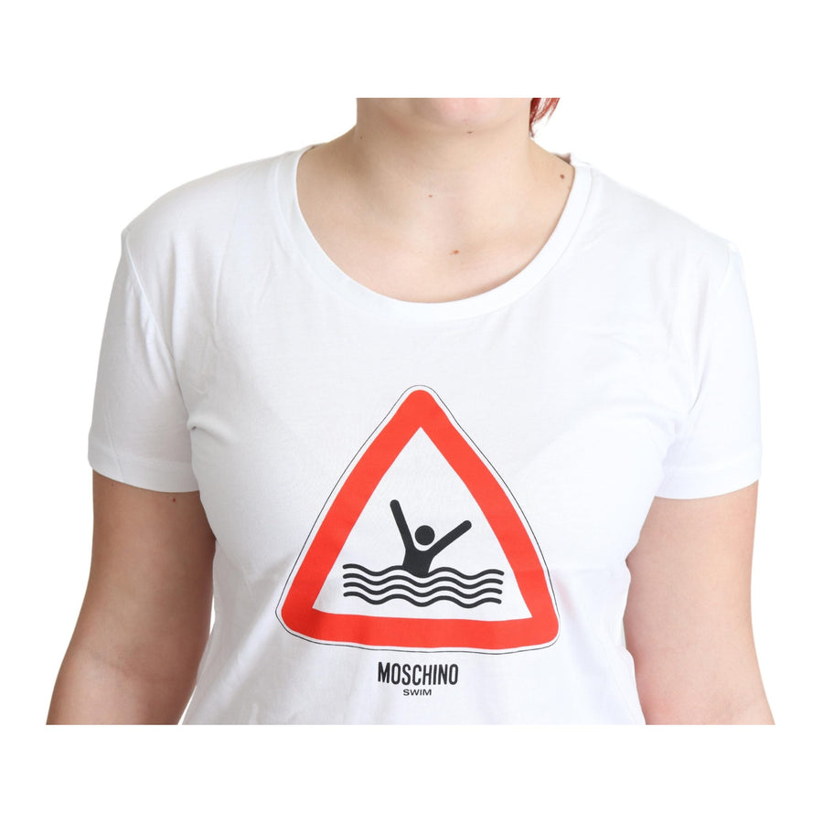 Moschino Chic Triangle Graphic Cotton Tee