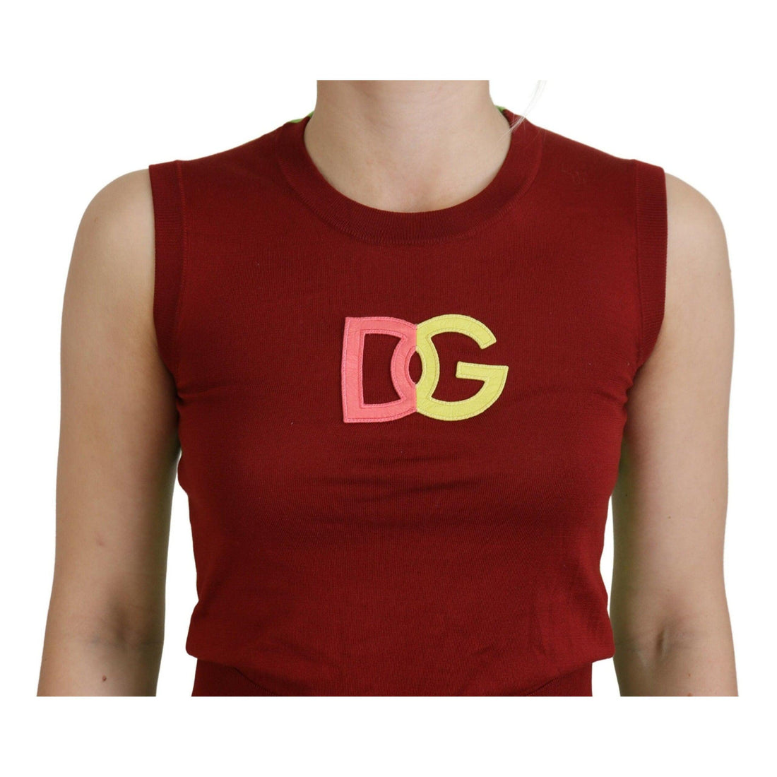 Dolce & Gabbana Elegant Silk Casual Top Red Green