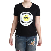 Chic Moschino Cotton Tee with Milano Print