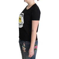 Chic Moschino Cotton Tee with Milano Print