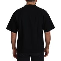 Dolce & Gabbana Elegant Black Cotton Blend Crewneck T-Shirt