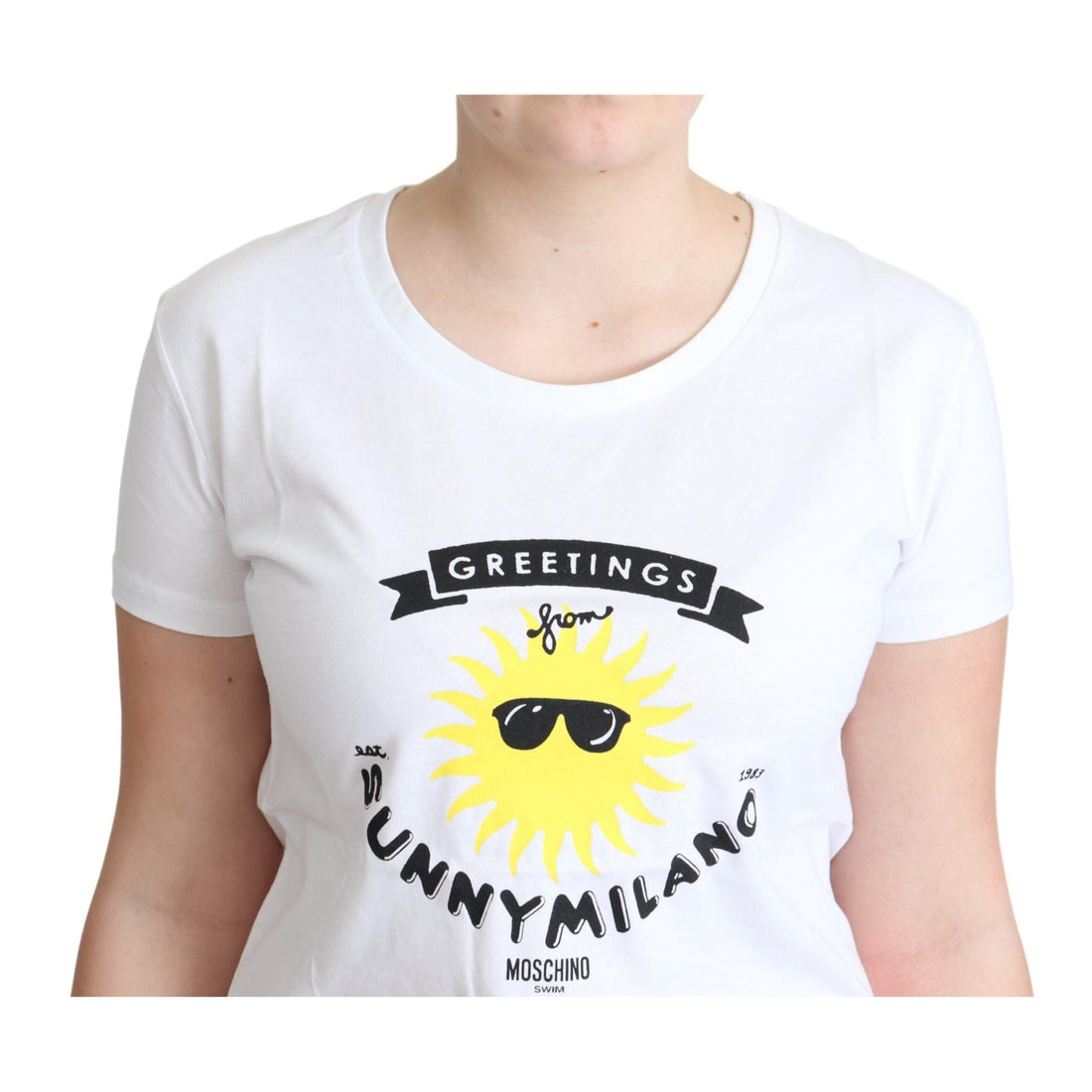 Moschino Sunny Milano Print Cotton Tee