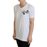 Dolce & Gabbana Elegant White Crewneck Cotton T-Shirt